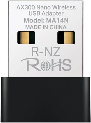 Mercusys MA14N AX300 Mbps Nano USB Wi-Fi 6 Adaptör Kolay Kurulum Windows & Linux Uyumlu