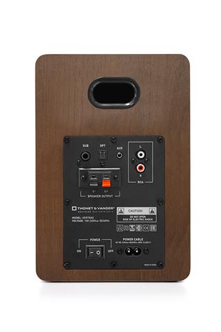 Thonet & Vander Vertrag Gen2 80W RMS Hoparlör 2.0 Bluetooh 5.0 RCA Optik Ahşap Renk