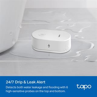 TP-LINK Tapo T300, Akıllı Su Sızıntı Algılama Sensörü, IP67 Su Geçirmez, Anlık Uygulama Bildirimi