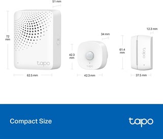 TP-Link Tapo T30 Kıt - Akıllı Ev Başlangıç Kiti, Akıllı Hub, Hareket Sensörü, 2* Kapı/pencere Sensör