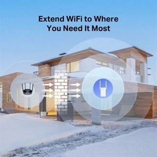 Mercusys ME80X | AX3000 Mbps Dual-Band Wi-Fi 6 Menzil Genişletici | 1 Gigabit Port | 2 Harici Anten | Access Point Modu