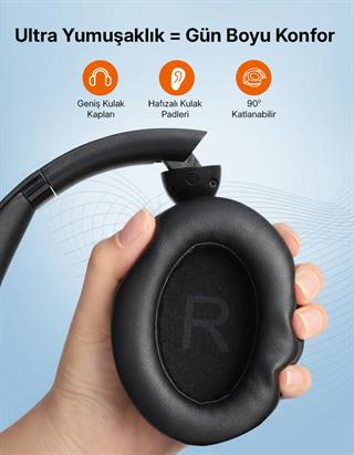 TaoTronics TT-BH1119 Aktif Gürültü Engelleyici Kulak Üstü Kulaklık