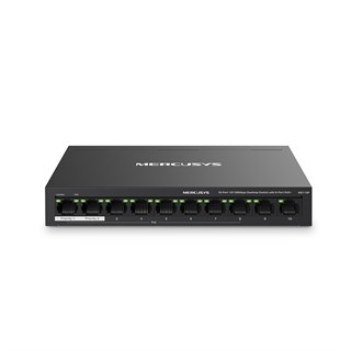Mercusys 10-Port 10/100Mbps (8-Port PoE+) Masaüstü Switch MS110P