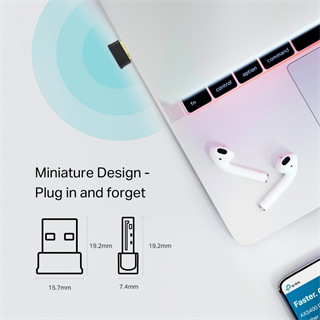 TP-Link Archer T2UB Nano, AC600 Nano Wi-Fi Bluetooth 4.2 USB Adaptör