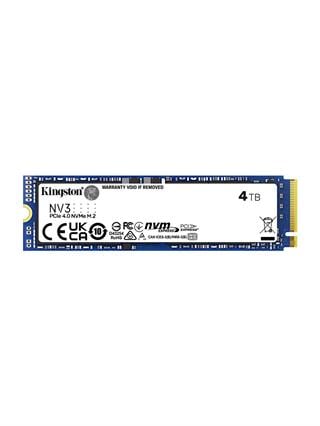 Kingston NV3 4TB M.2 2280 NVMe SSD PCIe 4.0 Gen 4x4 Up to 6000/5000MB/s SNV3S/4000G