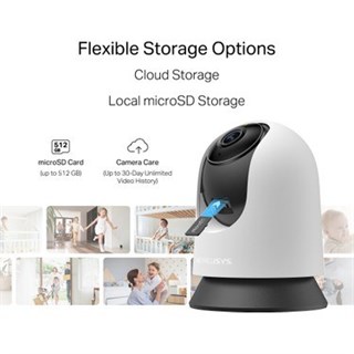 Mercusys MC200 | 1080P Güvenlik Wi-Fi Kamerası | 360° Görüş | Gece Görüşü | Akıllı Hareket & Kişi
