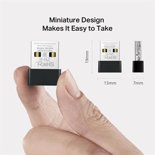 Mercusys MA30H AC1300 Mbps Dual-Band Wi-Fi 5 USB 3.0 Adaptör Yüksek Çekim Gücü Tak-Çalıştır 