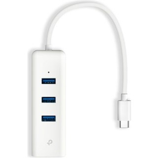 TP-Link UE330C | USB Type-C Hub & Gigabit Ethernet Adaptörü | 3x USB 3.0 Portu | 1000 Mbps Ağ Bağlantısı | Tak ve Çalıştır |