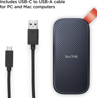 SanDisk Portable 2TB 800MB/s Taşınabilir SSD SDSSDE30-2T00-G26