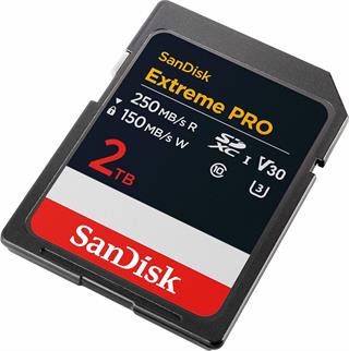 SanDisk Extreme Pro 2TB 250/150MB/S Sdxc V30 Uhs-I U3 Hafıza Kartı SDSDXXD-2T00-GN4IN