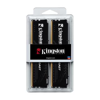 Kingston Beast Black 16GB 5600MT/s DDR5 CL36 DIMM (Kit of 2) KF556C36BBEK2/16TR (2x8GB) Masaüstü Bellek