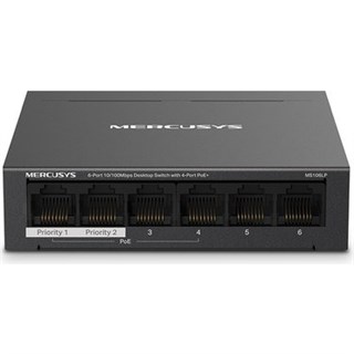 Mercusys MS106LP, 6-Port 10/100MBPS Desktop Switch With 4-Port Poe+