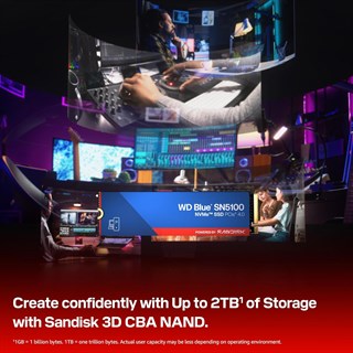 WD Blue SN5100 1TB 7100MB/s PCIe NVMe M.2 SSD WDS100T5B0E