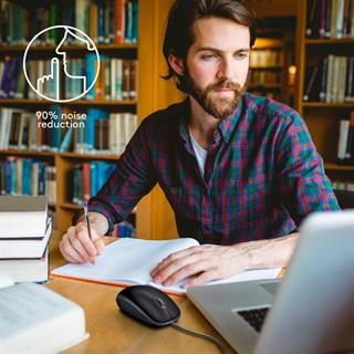 Logitech B110 Siyah Silent (Sessiz) Kablolu Optik USB Mouse  910-005508