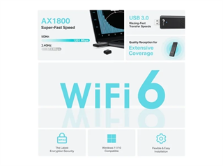 TP-Link Archer TX20U AX1800 Dual Band Wi-Fi 6 USB Adaptör