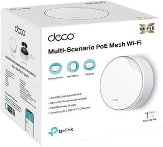 TP-Link Deco X50-PoE(1-pack), AX3000 Mbps, PoE Destekli, Dual-Band, 2,5Gbps Ethernet Portu