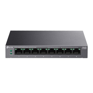TP-LINK LS108GP 10-100-1000 Mbps 8 Port Poe+ Switch Metal Kasa