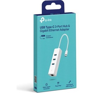 TP-Link UE330C | USB Type-C Hub & Gigabit Ethernet Adaptörü | 3x USB 3.0 Portu | 1000 Mbps Ağ Bağlantısı | Tak ve Çalıştır |