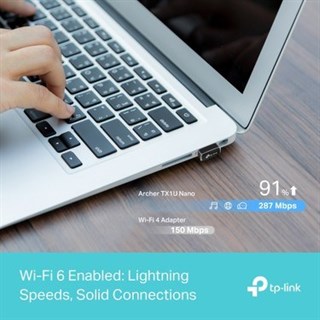 TP-Link Archer TX1U Nano | Wi-Fi 6 USB Adaptör | AX300 Mbps | Nano Boyut | MU-MIMO | AP Modu | Kolay Kurulum