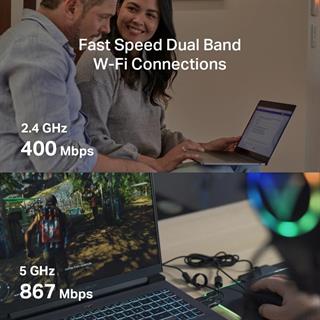Mercusys MA30N AC1300 Mbps Dual-Band Wi-Fi 5 Nano USB Adaptör MU-MIMO Tak & Çalıştır