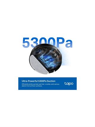 TP-Link Tapo RV20 Max, 5300Pa Emiş Gücü, 83mm İnce Tasarım, MagSlim LİDAR Navigasyon, Tapo IQ, Halıyı Islatmaz, Yüksek Vakum Güçlü Robot Süpürge ve Paspas