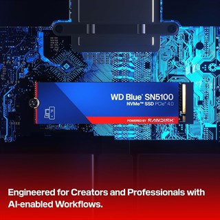 WD Blue SN5100 1TB 7100MB/s PCIe NVMe M.2 SSD WDS100T5B0E