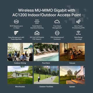 TP-Link Festa F52-Outdoor AC1200 Dış Mekan Acces Point