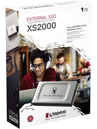 Kingston 1TB XS2000 BOC External USB-C 3.2 Gen 2x2 Portable Solid State Drive SXS2000/1000GA