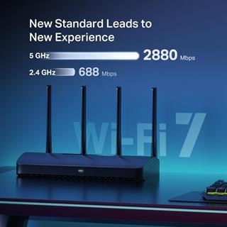 Mercusys MR27BE Wi-Fi 7 Router BE3600 Mbps Hız Dual-Band Fiber Destekli 2.5Gbps WAN & LAN Router