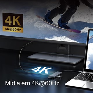 Tp-Link UH7021C Usb-C 7’si 1 Arada Hub 4K@60Hz Hdmı, 100W Pd, 3× USB 3.0, Sd & Microsd Uhs-I Dönştrc