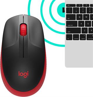 Logitech M190 Kablosuz Optik Mouse - Kırmızı 910-005908