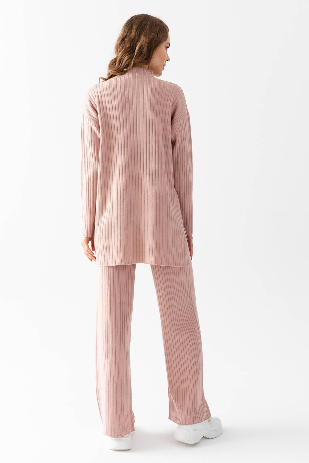 Oversize Fitilli Alt Üst Triko Takım 6308