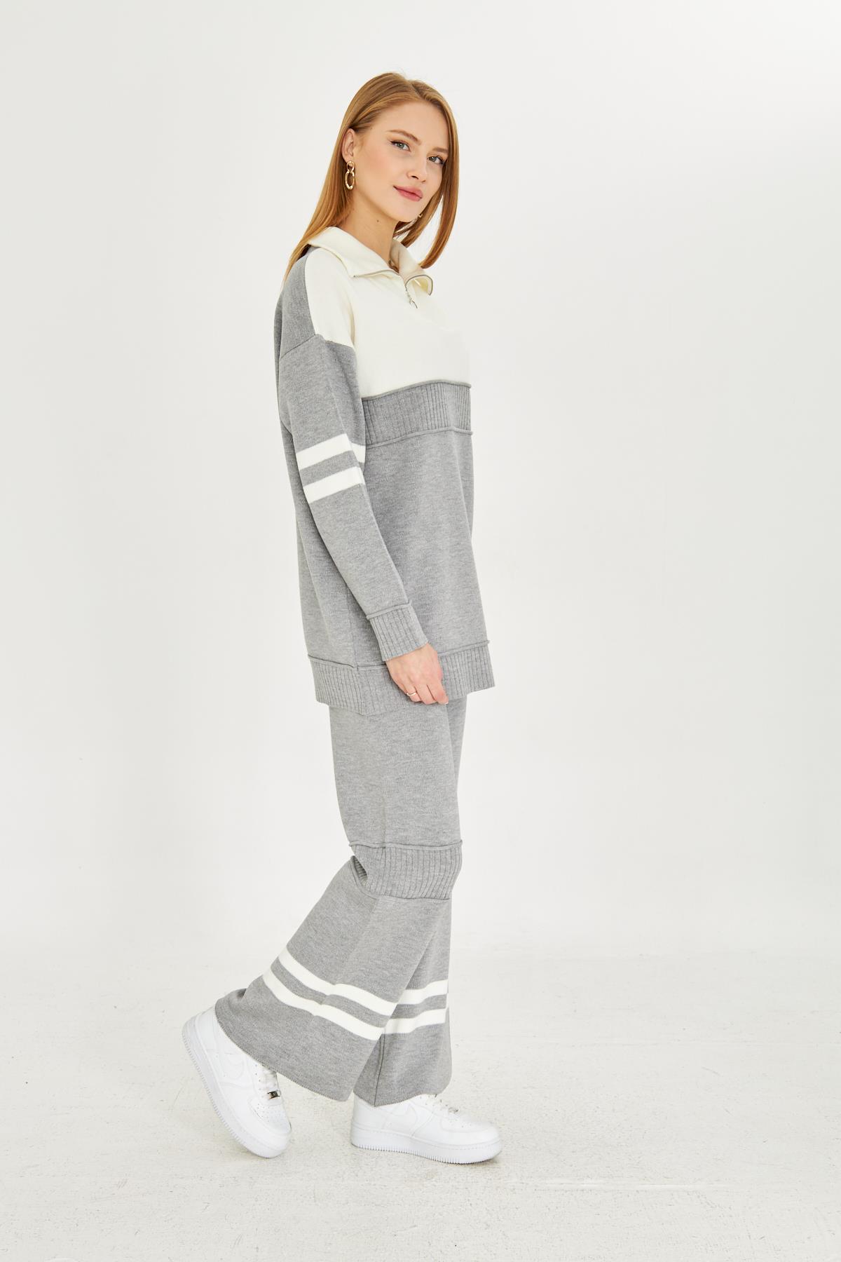 Oversize Triko Alt Üst Eşofman Takımı 1230