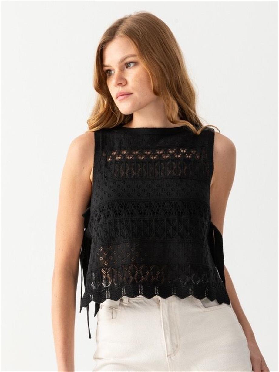 Ajurlu Süveter Triko Panço 171710