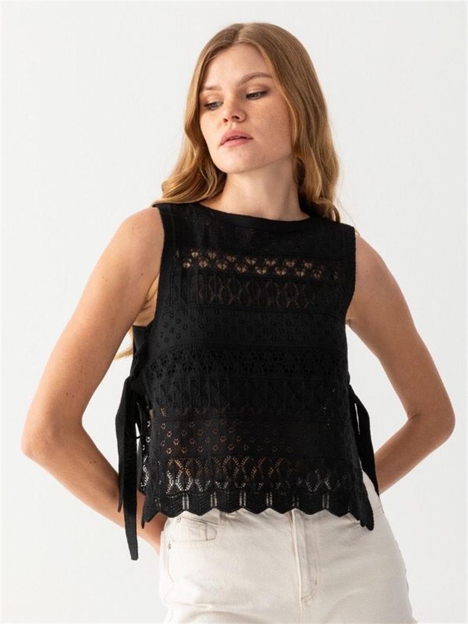 Ajurlu Süveter Triko Panço 171710