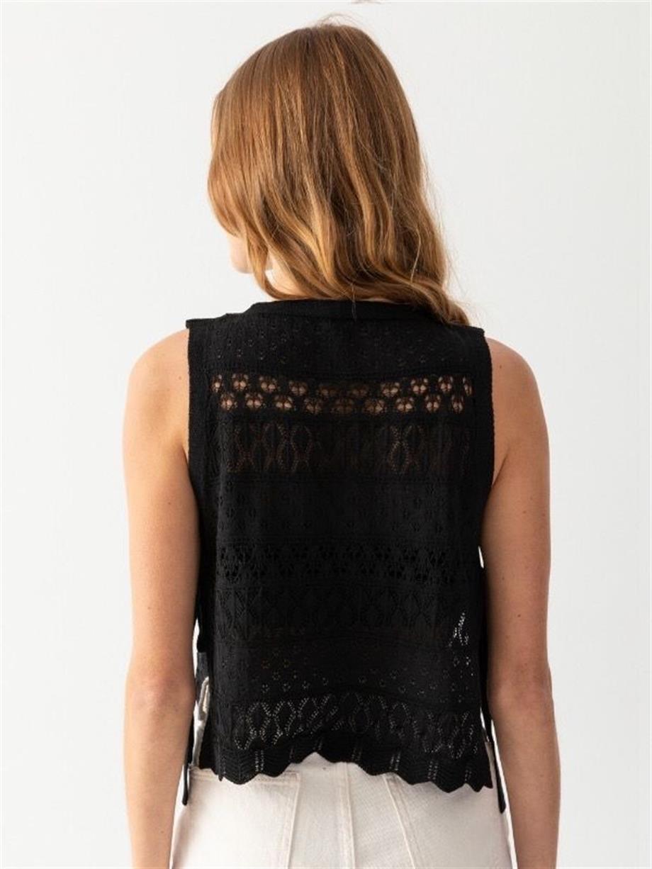 Ajurlu Süveter Triko Panço 171710