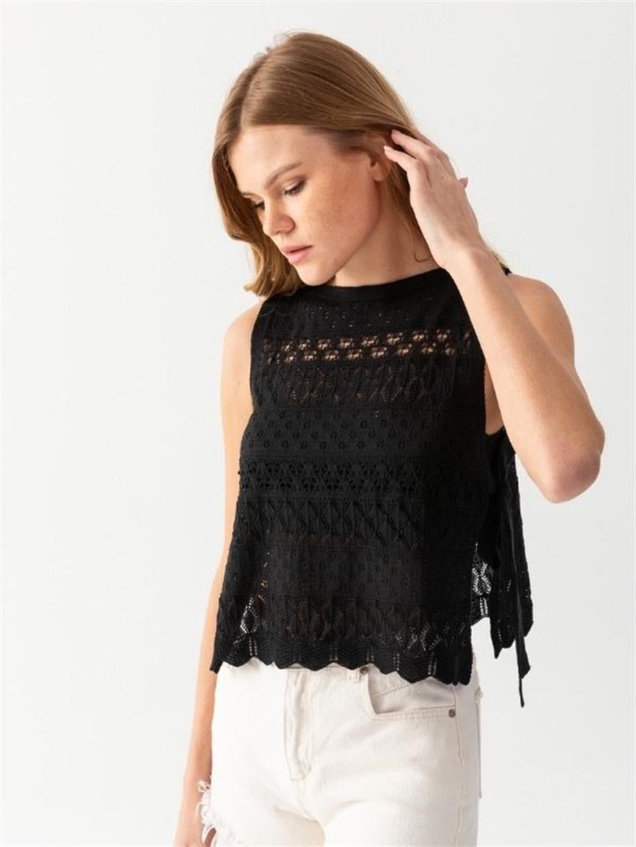 Ajurlu Süveter Triko Panço 171710