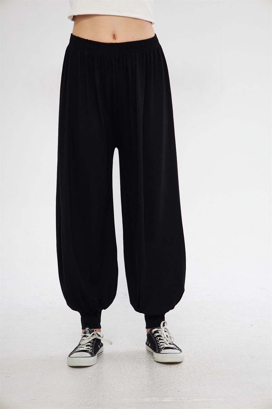 Beli Lastikli Şalvar Görünümlü Harem Pantolon 149