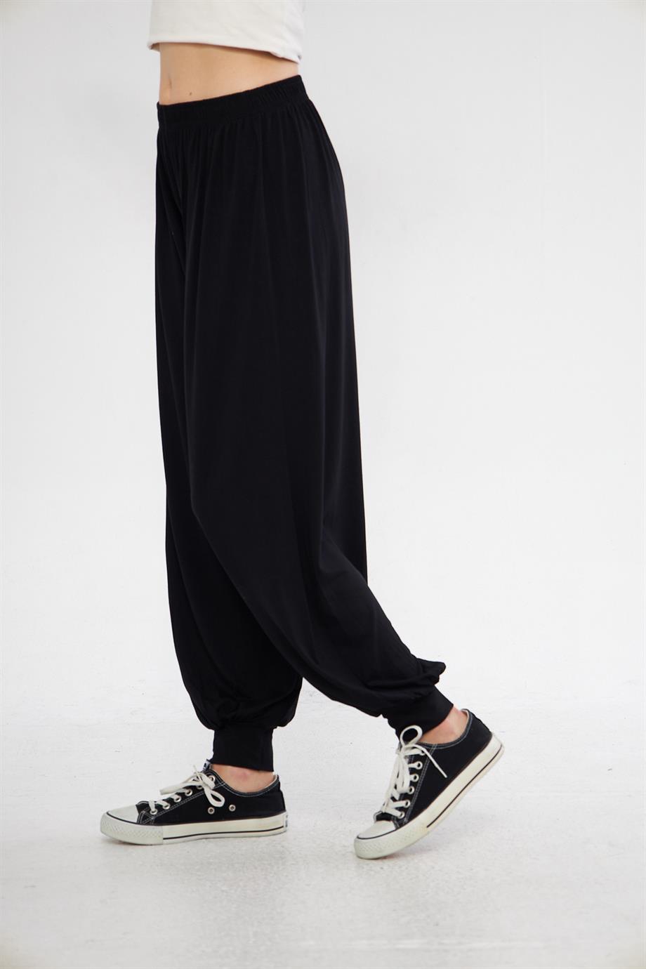 Beli Lastikli Şalvar Görünümlü Harem Pantolon 149