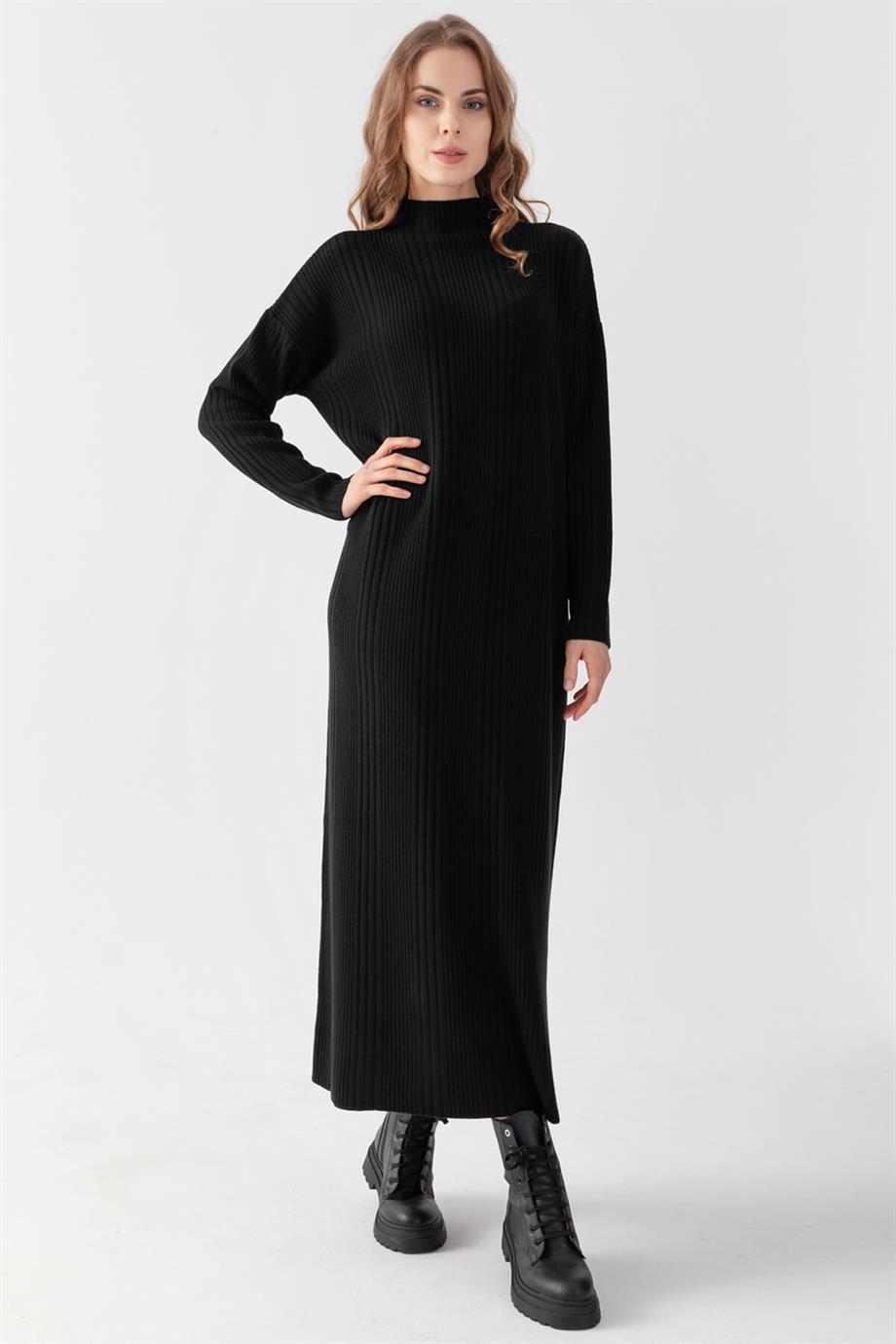 Fitilli Oversize Triko Elbise 811134