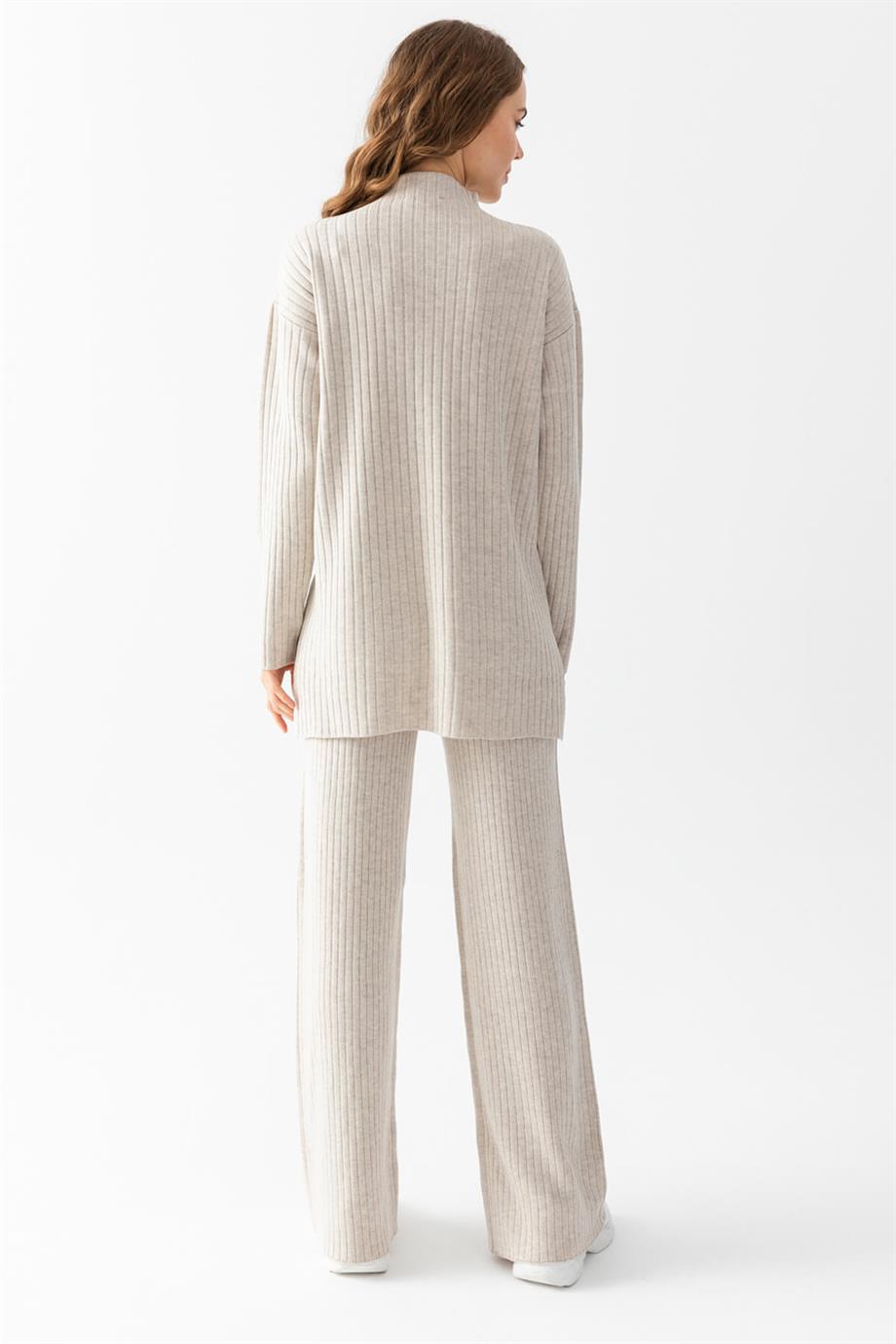 Oversize Fitilli Alt Üst Triko Takım 6308