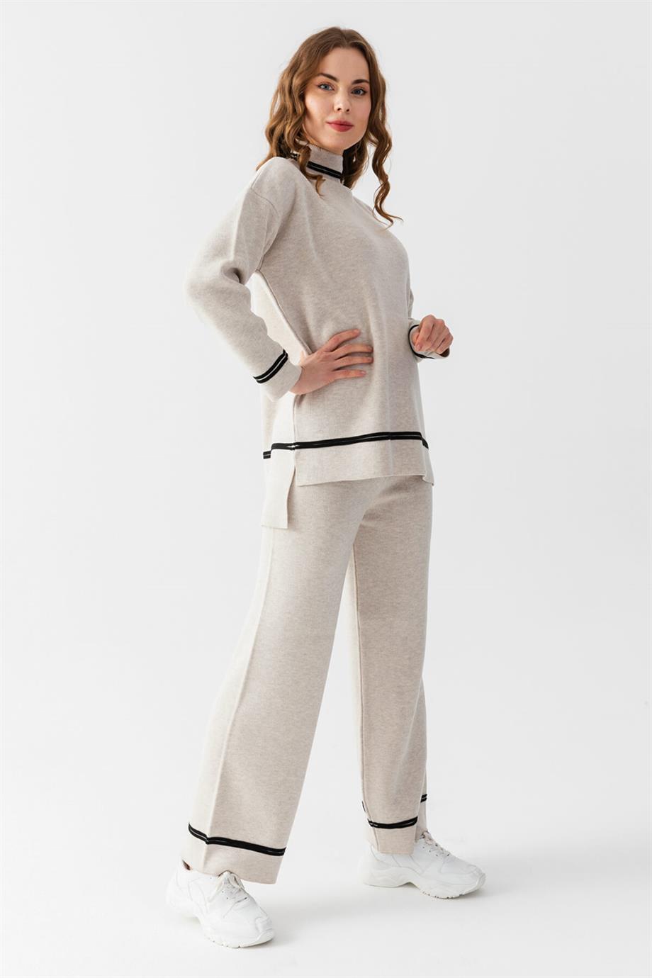 Yarım Balıkcı Alt Üst Triko Takım 23419