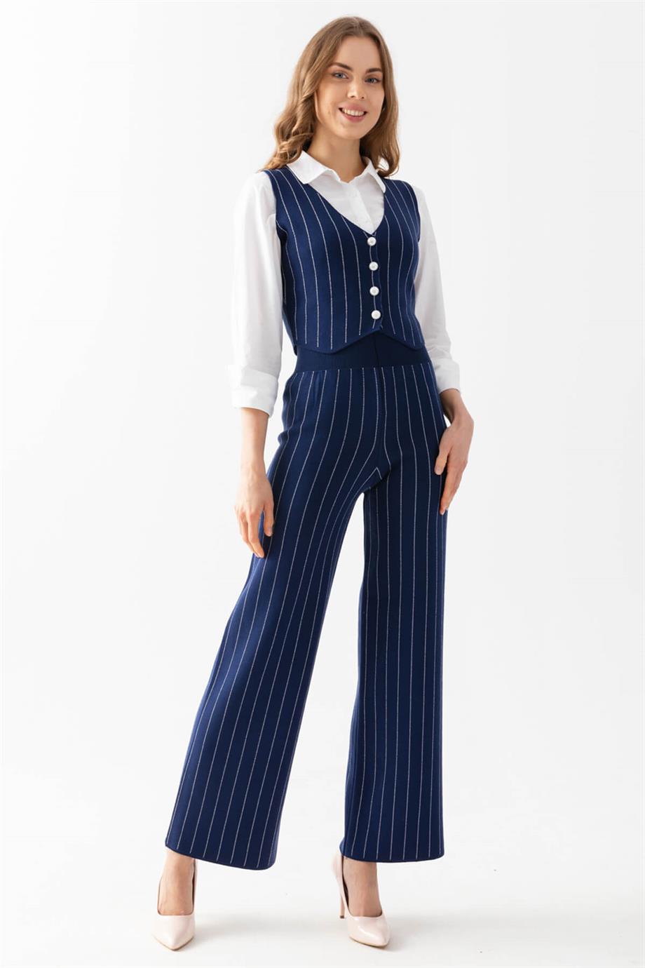 Yelek Pantolon Alt Üst Triko Takım 12411