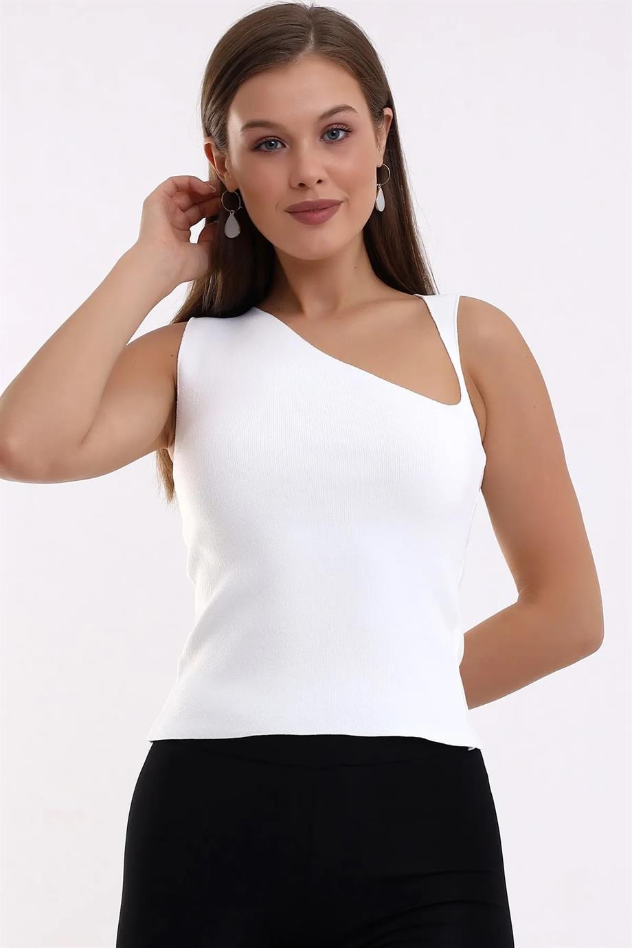 Yarım V Triko Atlet Bluz 1512