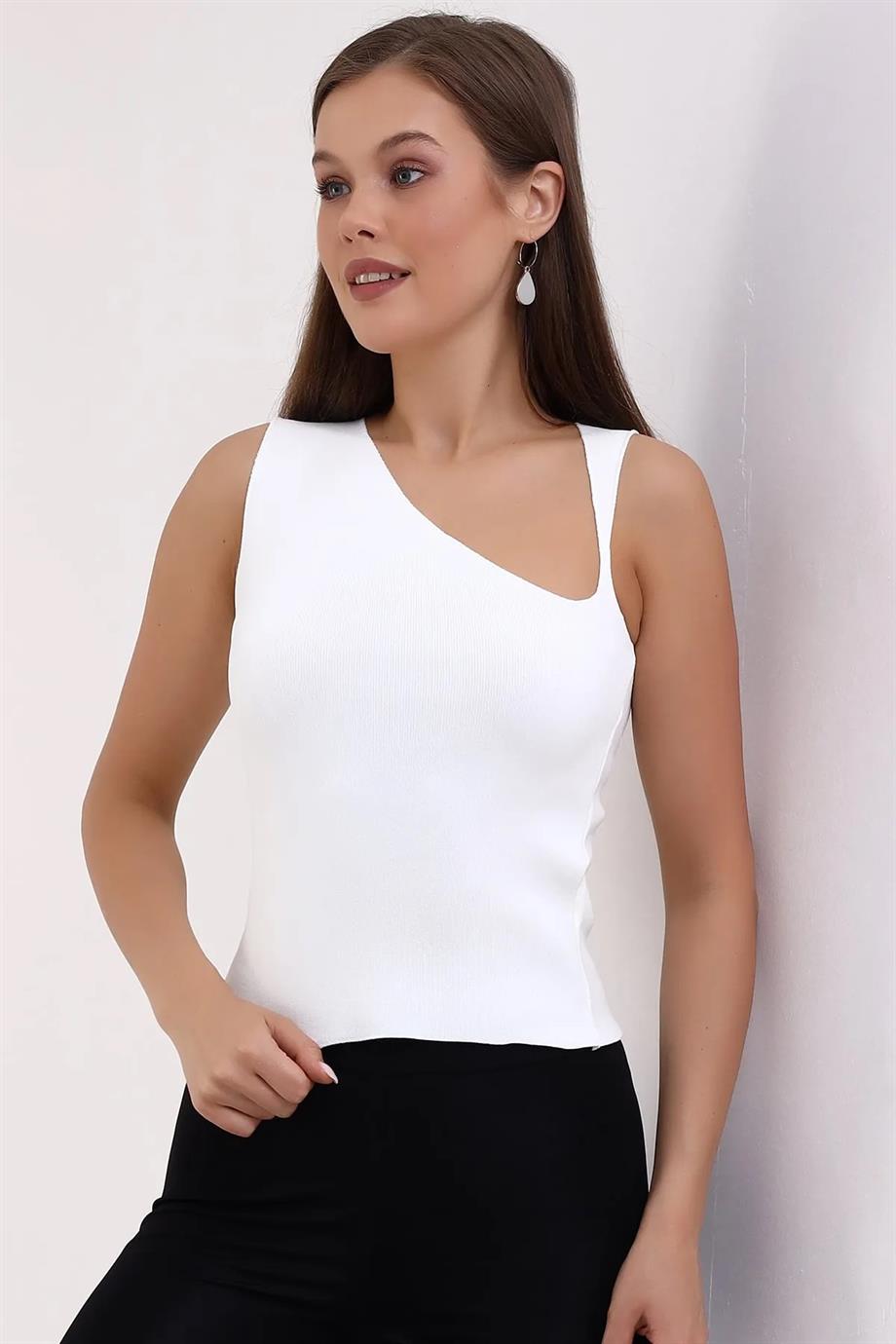 Yarım V Triko Atlet Bluz 1512