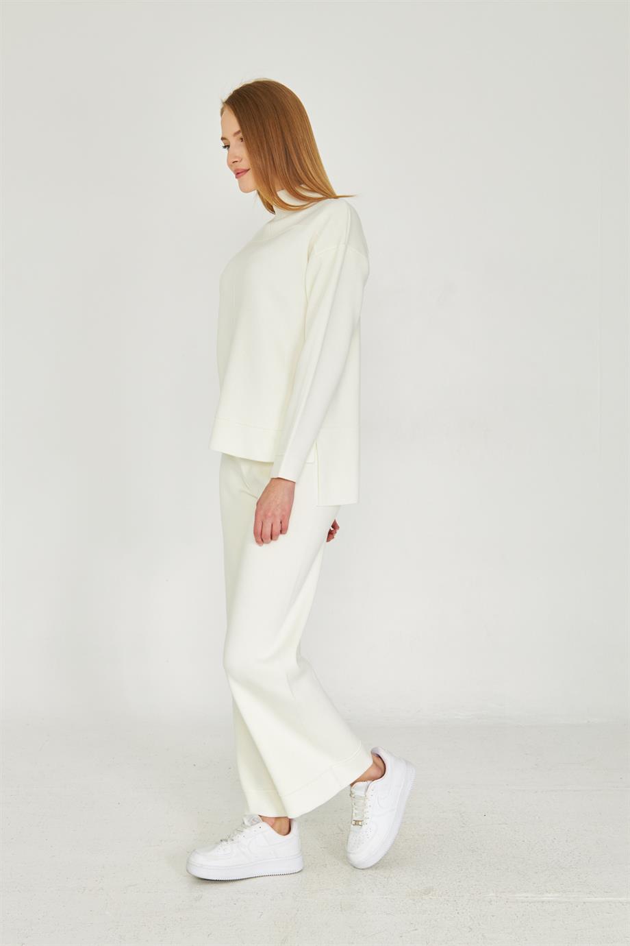 Kadın  Düz Oversize Alt Üst Takım 1308