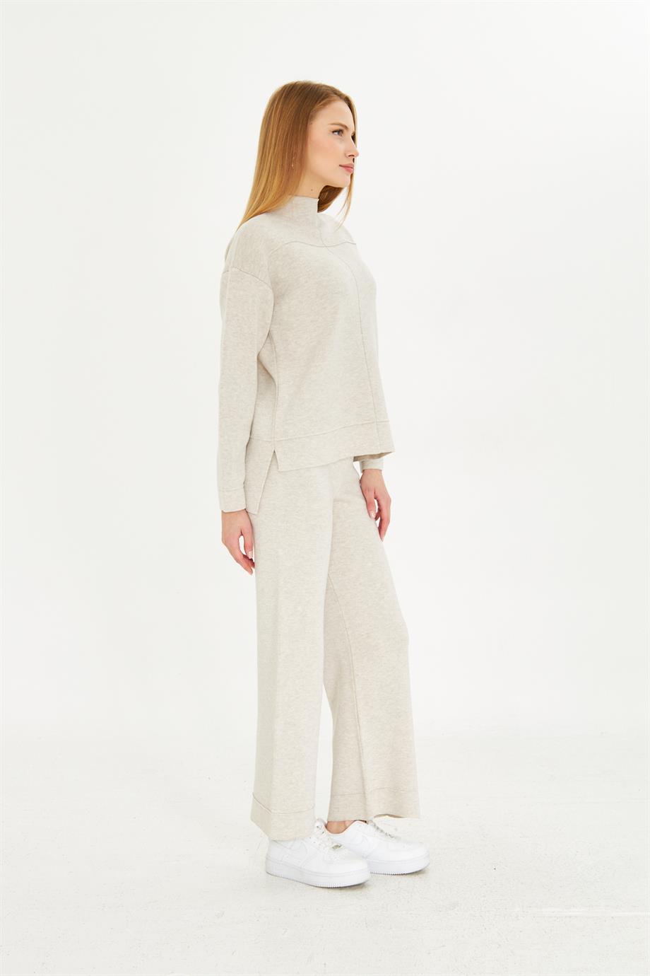 Kadın  Düz Oversize Alt Üst Takım 1308