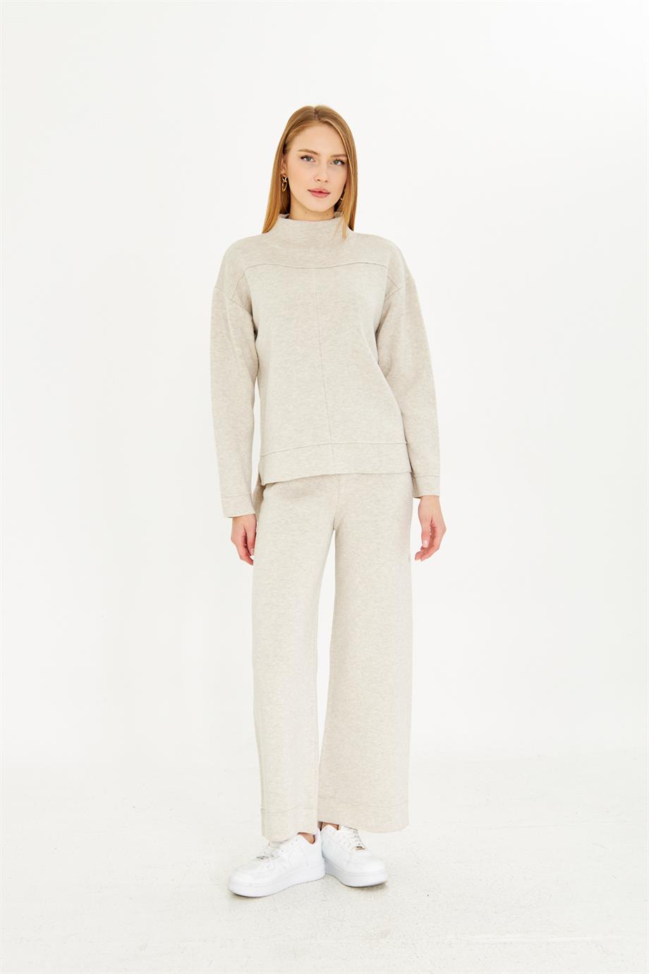 Kadın  Düz Oversize Alt Üst Takım 1308