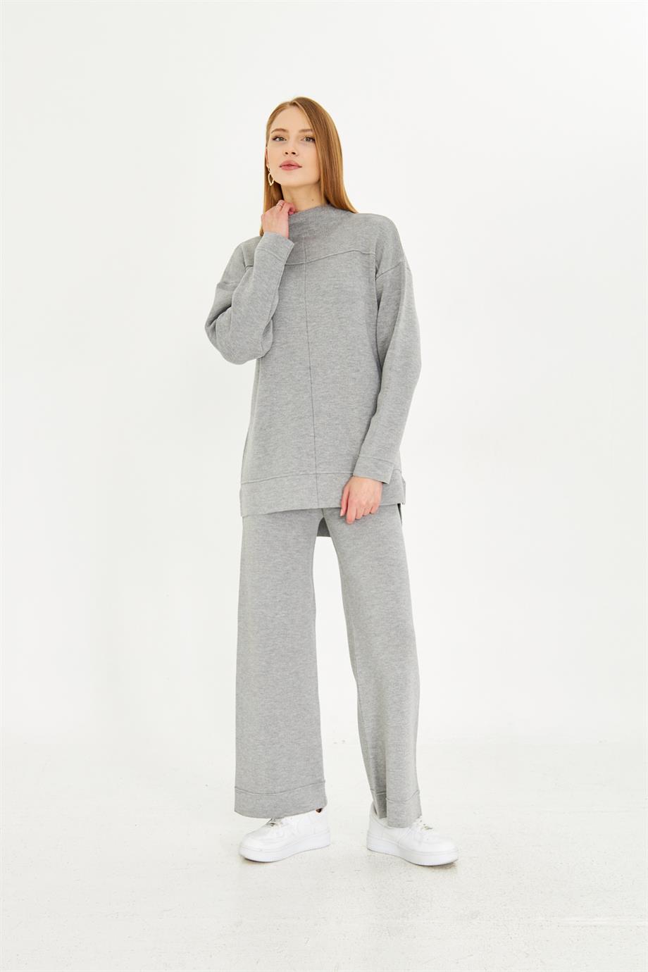 Kadın  Düz Oversize Alt Üst Takım 1308