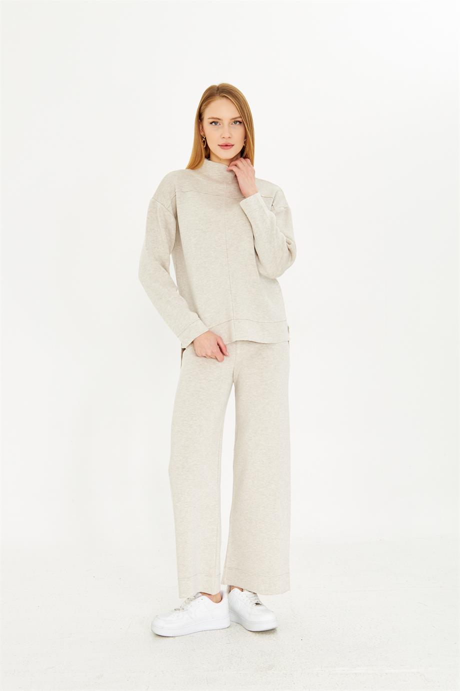 Kadın  Düz Oversize Alt Üst Takım 1308